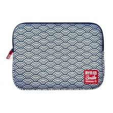 Laptop sleeve Kimono "13-14" Seigaiha | Silver Sanz