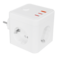 E-BLOCK base 3 salidas schuko, 2 USB y 1 USB Tipe C + Interruptor | Silver Sanz