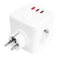 E-BLOCK base 3 salidas schuko, 2 USB y 1 USB Tipe C + Interruptor | Silver Sanz