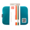 Sleeve case for laptop and tablet up to 13 and 14 inches Smile Colors Biscay Bay Neoprene Blue | Silver Sanz