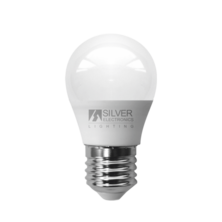 LEDECO esférica E27 600lm 7W 3000K 180º 15.000h | Silver Sanz