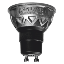 LED EVO dichroïque GU10 900lm 9W 2700K 38º 25,000h boîtier gris | Silver Sanz
