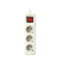 Silver Electronics Base eléctrica multienchufe PROTEK CLASSIC 3 tomas con interruptor cable 5m IP20 blanco | Silver Sanz