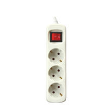 Silver Electronics Base eléctrica multienchufe PROTEK CLASSIC 3 tomas con interruptor cable 5m IP20 blanco | Silver Sanz