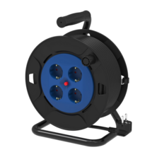 Silver Electronics Multi-plug cable reels with 4 sockets and 25m cable