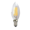 Silver Electronics LED Filament Transparent Filament Candle 4W E14 3000K | Silver Sanz