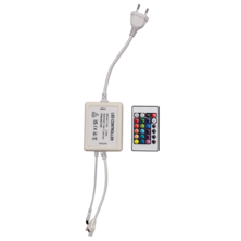 RGB controller + knob, 720W-220V for RGB LED strip 230V 12mm IP44 | Silver Sanz