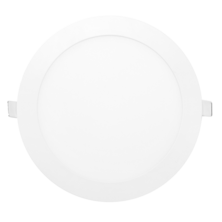GORT 6G circular recessed downlight 2200lm 24W 4000K 120º 220x12 25,000h cut 200mm white finish | Silver Sanz