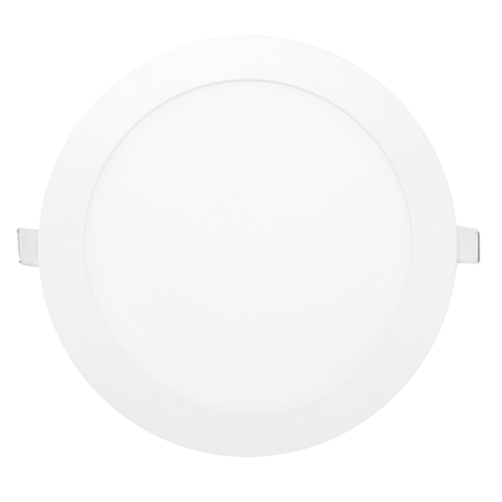 GORT 6G circular recessed downlight 2134lm 24W 3000K 120º 220x12 25,000h cut 200mm white finish | Silver Sanz