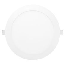 GORT 6G circular recessed downlight 2244lm 24W 6000K 120º 220x12 25,000h cut 200mm white finish | Silver Sanz