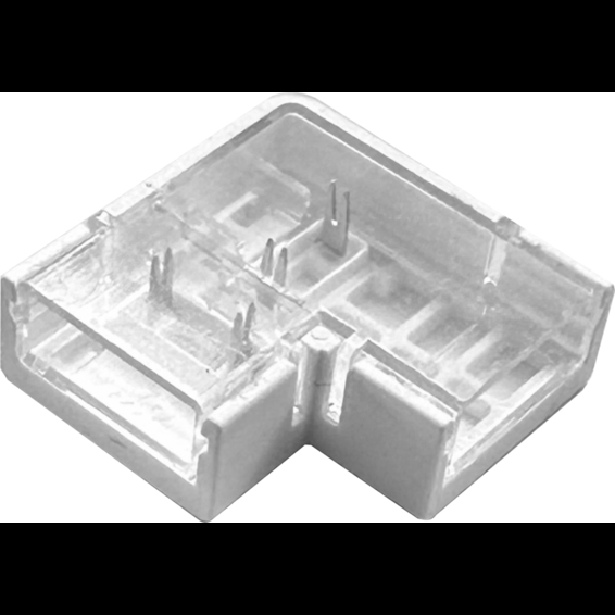 Conector Acodado para tira LED monocolor 221030 y 2210430 230V 12mm IP44 (bolsa de 5 uds) | Silver Sanz