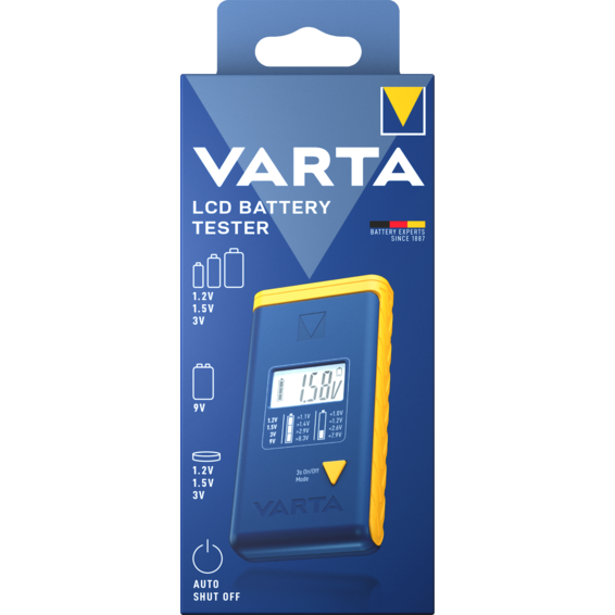 Testeur de charge de batterie Varta. écran LCD | Silver Sanz