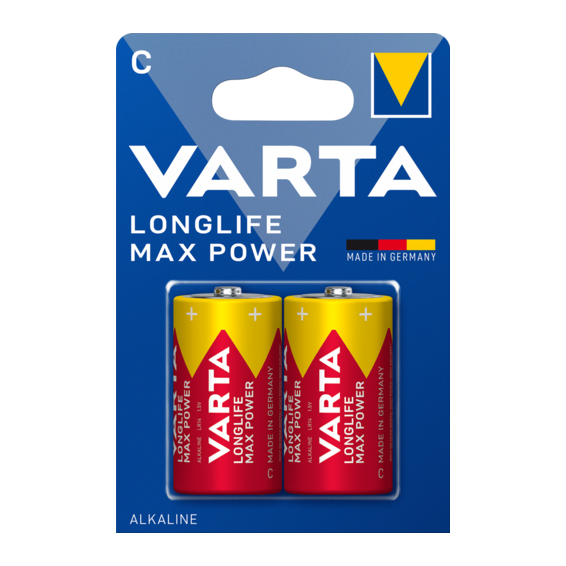 Varta Pila alcalina Longlife Max Power LR14 C (blíster 2 pilas) | Silver Sanz