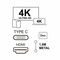 SILVER HT - Logan 4K Cable USB C a HDMI 2 metros | Silver Sanz