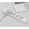 Silver Electronics Base eléctrica multi PROTEK PLUS USB 5 tomas con interruptor 1 USB-A + 1 USB-C 3A cable 1,5m IP20 blanco | Silver Sanz