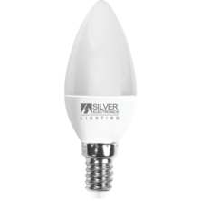 LED candle E14 660lm 7W 4000K 180º 25,000h | Silver Sanz