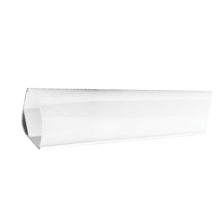Corner aluminium profile + 2m opal diffuser for strip up to 20mm wide + clips + end caps | Silver Sanz