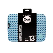 Funda Smile Sleeve bag Blue Geometric para ordenadores y tablets de hasta 13''