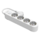 Base eléctrica multienchufe PROTEK PLUS 4 tomas con interruptor cable 1,5m IP20 blanco | Silver Sanz
