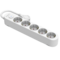 PROTEK PLUS Socle électrique multiprise 5 prises avec interrupteur câble 1,5m IP20 blanc | Silver Sanz