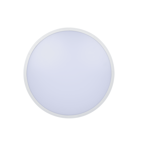 HYDRA round LED surface-mounted ceiling light Ø340mm 24W 2400lm CCT 3K-4K-6.5K + white frame | Silver Sanz