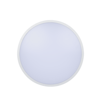 HYDRA round LED surface-mounted ceiling light Ø410mm 36W 3600lm CCT 3K-4K-6.5K + white frame | Silver Sanz