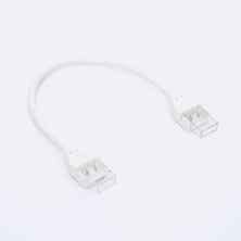 Intermediate connector + cable for 230V 12mm IP44 single-colour LED strip | Silver Sanz