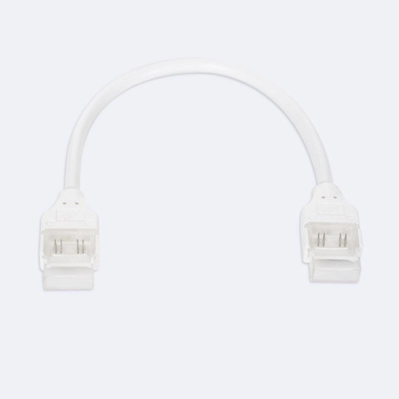 Conector intermedio + cable para tira LED RGB 230V 12mm IP44 | Silver Sanz