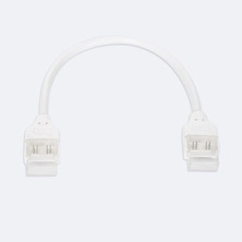 Conector intermedio + cable para tira LED RGB 230V 12mm IP44 | Silver Sanz