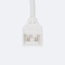 Conector intermedio + cable para tira LED RGB 230V 12mm IP44 | Silver Sanz