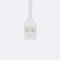 Conector alimentacion + cable pelado + tapa final para tira LED RGB 230V 12mm IP44 | Silver Sanz