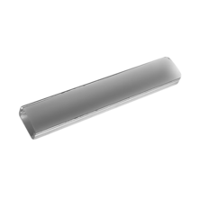 Opal surface aluminum profile strip up to 20mm 2m | Silver Sanz