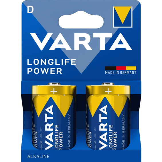 Pila alcalina Longlife Power LR20 D (Blíster 2 pilas) | Silver Sanz