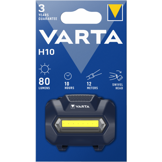 Linterna LED Head Light H10 80lm 3 AAA No Incluidas | Silver Sanz