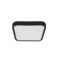 Plafón LED superficie HYDRA cuadrado 285x285mm 24W 2400lm CCT 3K-4K-6.5K + marco negro | Silver Sanz