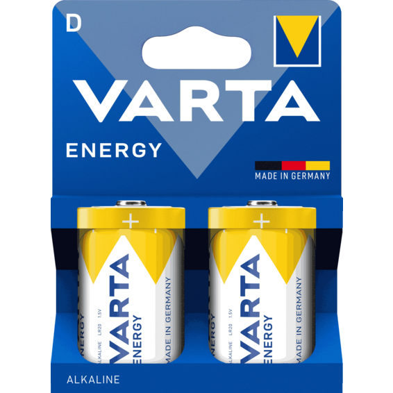 Pila alcalina Energy LR20 D  (blíster 2 pilas) | Silver Sanz