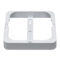GORT MULTIPLEX square recessed downlight, white, with surface adapter, 1800lm, 18W, 3CCT, 3 wattages, IP54, 120°, 30,000h | Silver Sanz