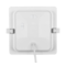 Spot encastré carré GORT MULTIPLEX, blanc, avec adaptateur de surface, 3 000 lm, 30 W, 3 CCT, 3 puissances, IP54, 120 °, 30 000 h | Silver Sanz