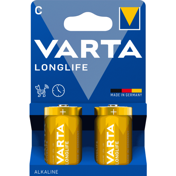 Pila alcalina Longlife Max Power LR14 C (blíster 2 pilas) | Silver Sanz