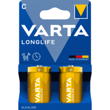 Longlife Max Power LR14 C alkaline battery (blister pack of 2 batteries) | Silver Sanz