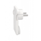 Slim flat male Schuko plug 16A 4.8mm white plastic bulk | Silver Sanz