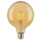 Globe Golden G125 transparent filament E27 440lm 4W 2200K 25,000h | Silver Sanz