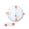 GORT ECO 18W 1450lm 6K circular recessed white downlight | Silver Sanz