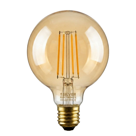 EDISON LED Filamento Globo 3W E27 | Silver Sanz