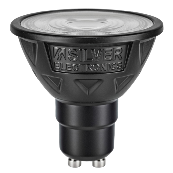 Dicroica regulable GU10 NITRA 600lm 5.4W 2700K 38º CRi97 carcasa gris 25.000h | Silver Sanz