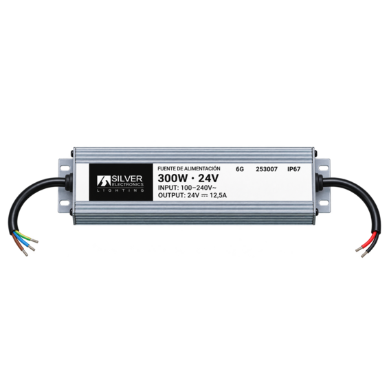 Fuente de alimentacion 6G 220VAC-24Vdc 300W IP67 | Silver Sanz