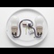 Plafonnier rond blanc MOON, montage en surface, 2 x E27 (douilles non incluses). Puissance totale maximale : 80 W + détecteur. Ø 300 x 90 mm | Silver Sanz