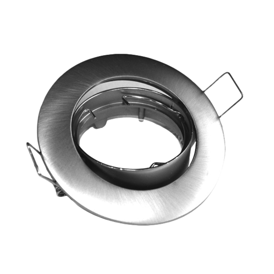 Silver Electronics ZAMK round and tilting matt nickel ring (PVC)