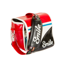 SMILE CAMERA BAG size S - PIN UP | Silver Sanz
