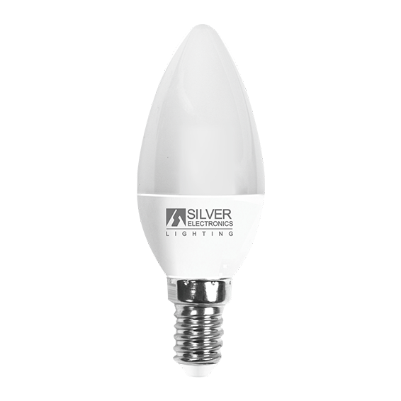 Silver Electronics Bombilla LED Vela 6W E14 3000K